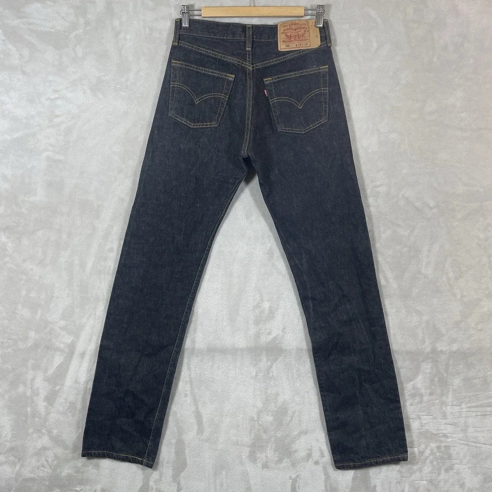 Vtg Black USA 501 Jeans Mens 29x34 (fit 28x33) Made in USA Excellent 501-0155